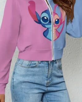 Chaqueta bicolor Stitch y Angel
