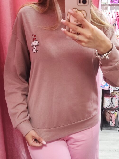 Sudadera Snoopy rosa - Imagen 3
