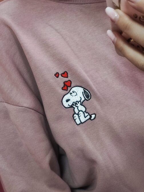 Sudadera Snoopy rosa - Imagen 4