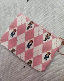 Monedero rombos ositos