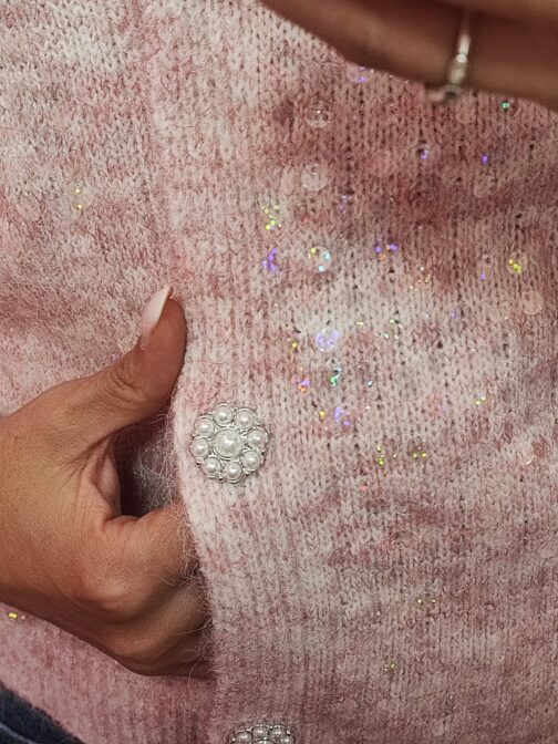 Chaqueta rosa con lentejuelas - Imagen 4