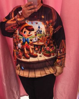 Camiseta curvy Pinocho