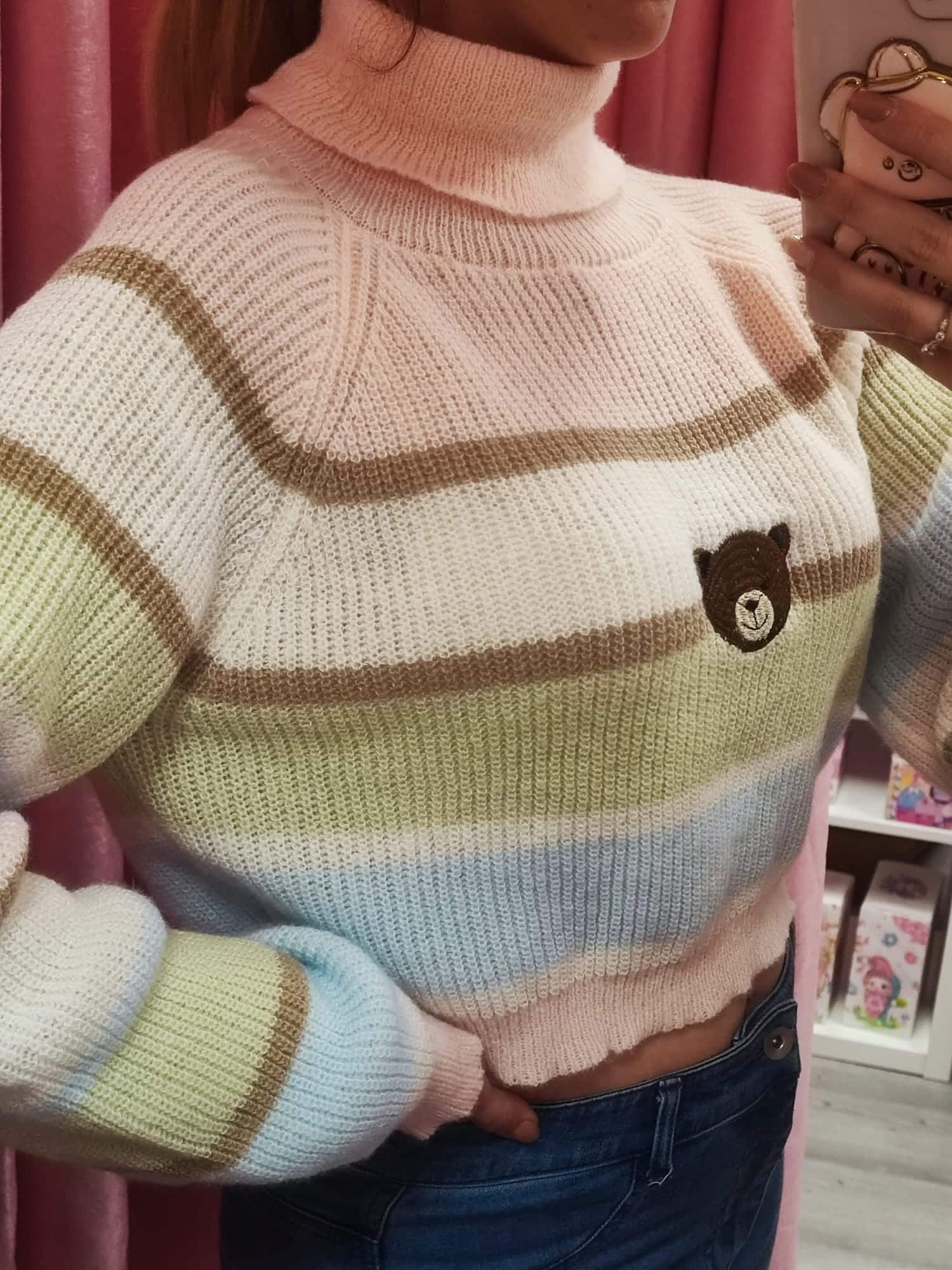 Jersey crop top osito - Imagen 3