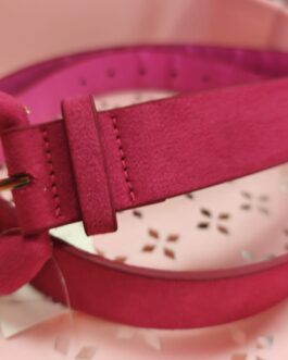 Cinturón terciopelo fucsia