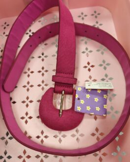 Cinturón terciopelo fucsia