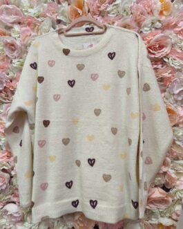 Jersey corazones multicolor