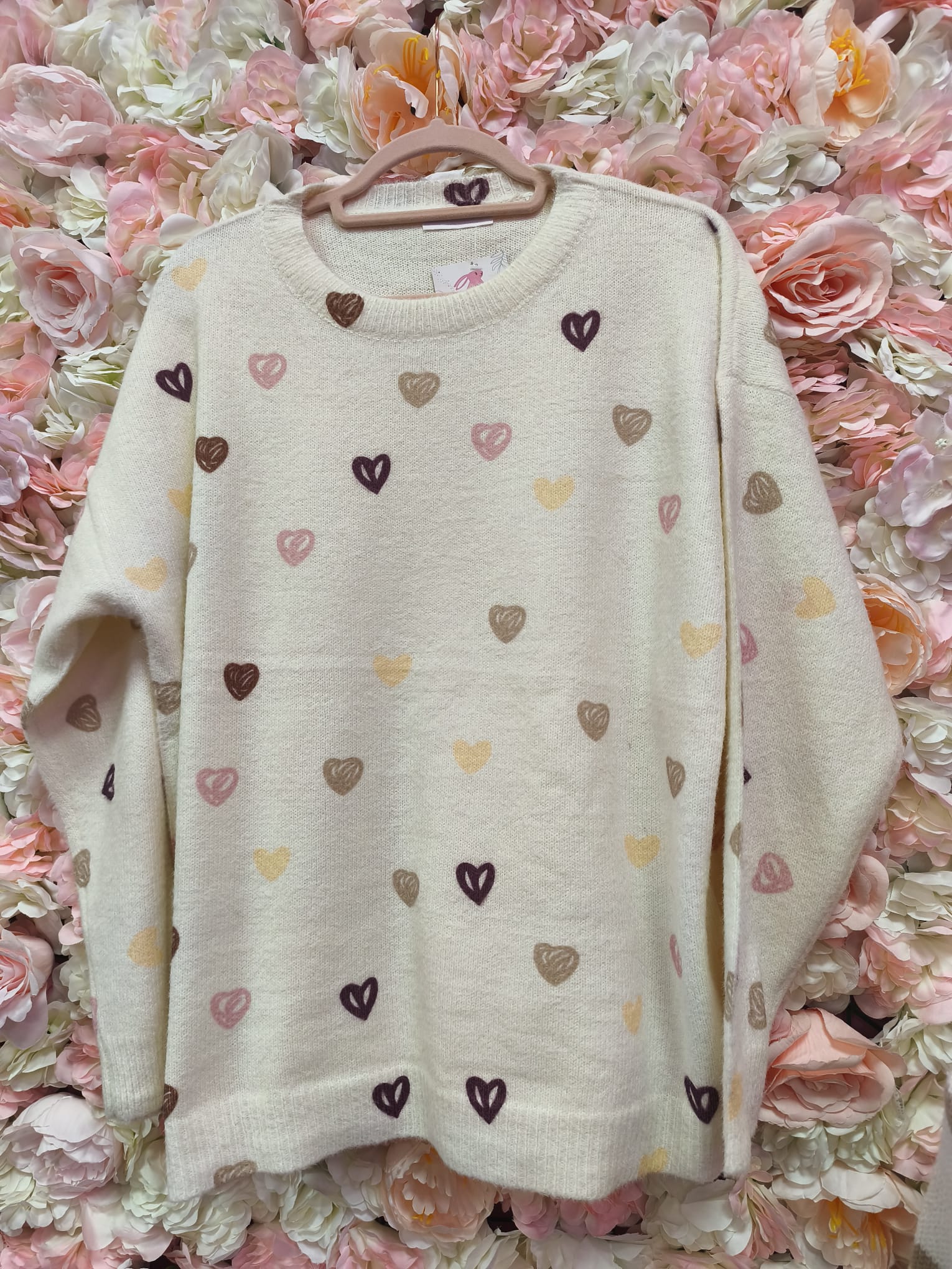 Jersey corazones multicolor - Imagen 2