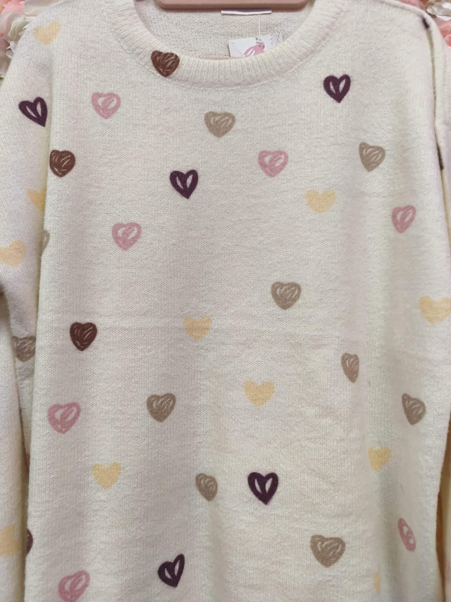 Jersey corazones multicolor - Imagen 3