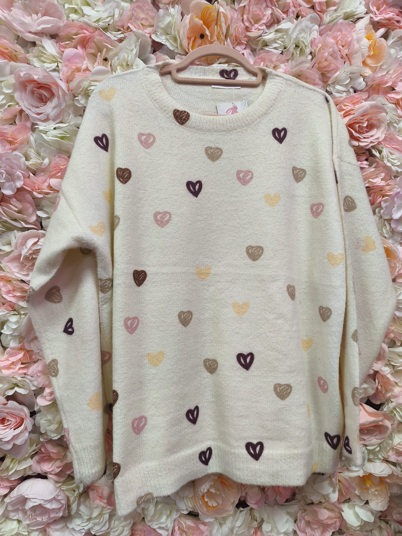 Jersey corazones multicolor - Imagen 4