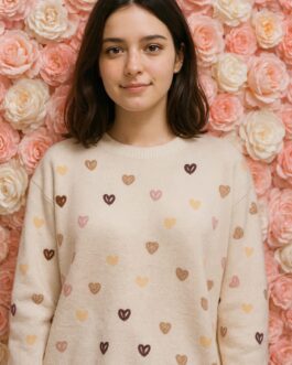 Jersey corazones multicolor