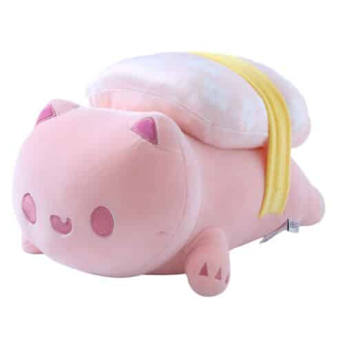 Peluche gato sushi rosa