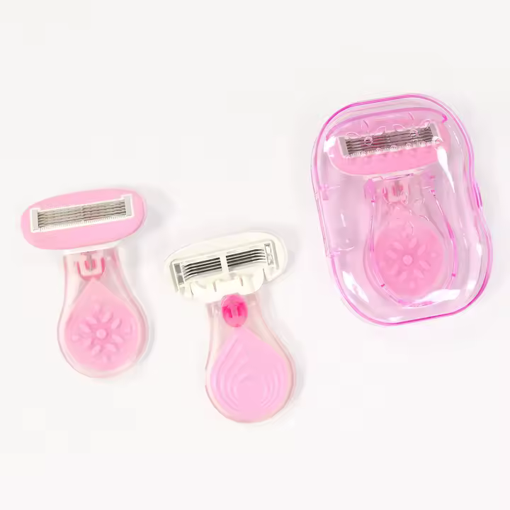 Mini cuchilla rosa de viaje - Imagen 2