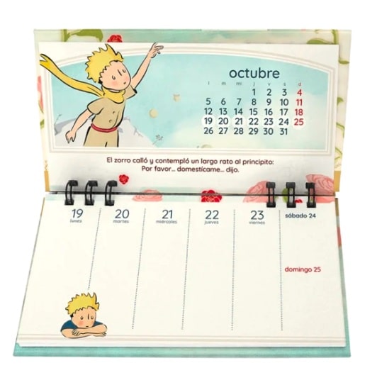 Calendario de mesa el Principito - Imagen 3