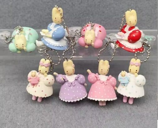 Blind box Llavero conejos Marron