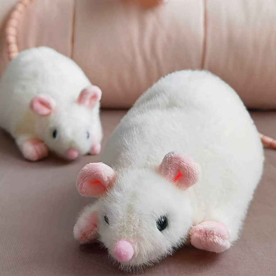 Peluche ratita blanca - Imagen 2