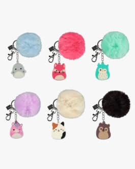 Llavero Squishmallows con pompón