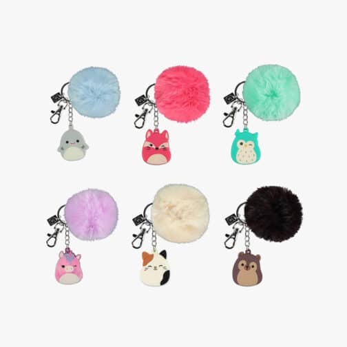 Llavero Squishmallows con pompón