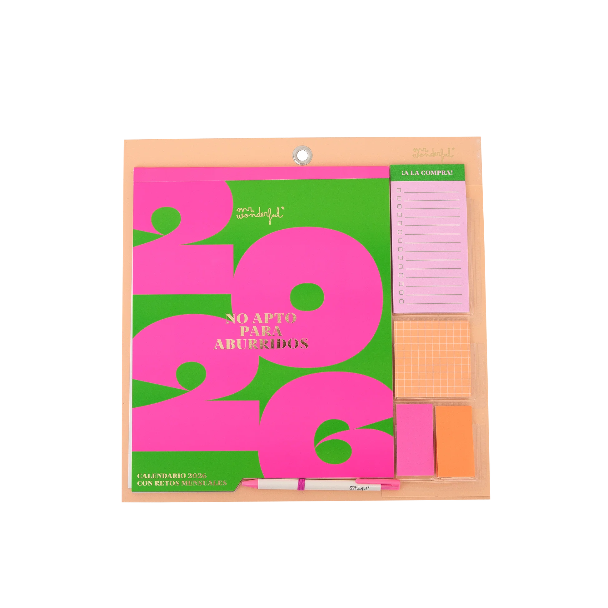 Calendario de pared Mr wonderful 2026