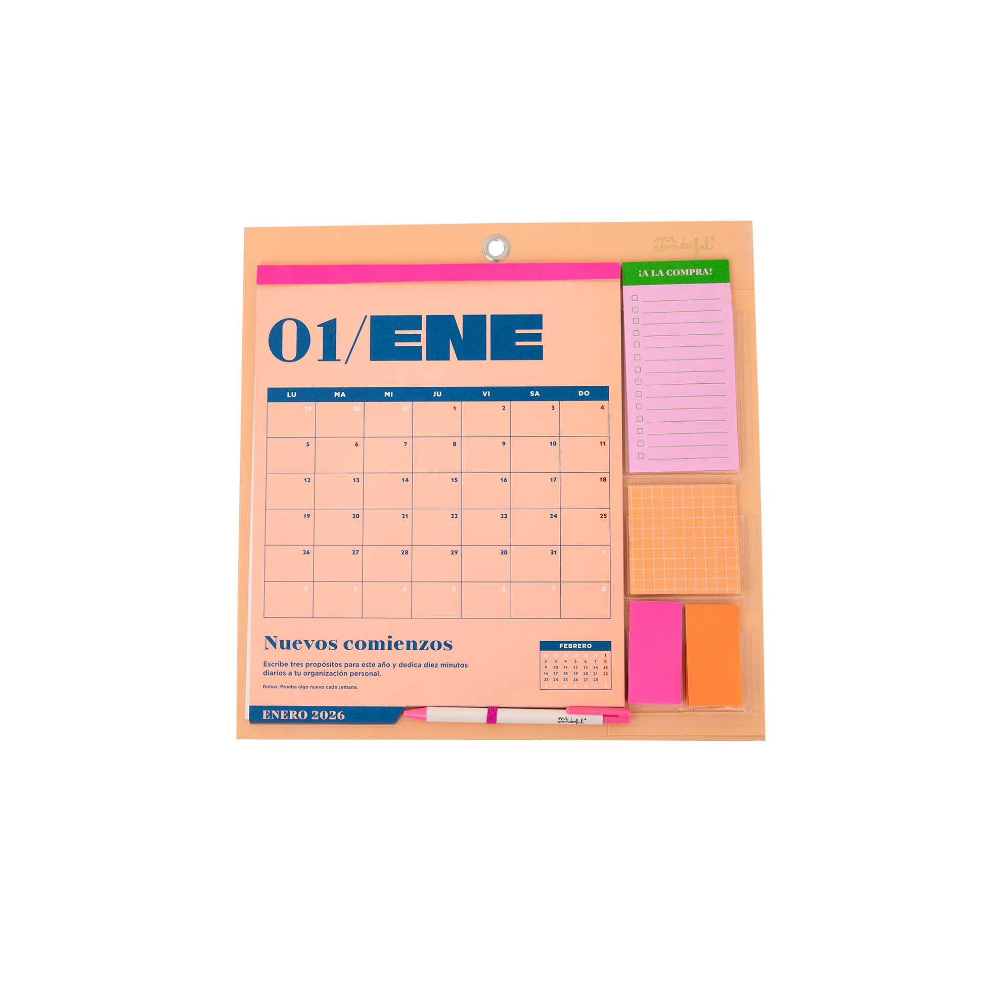 Calendario de pared Mr wonderful 2026 - Imagen 2