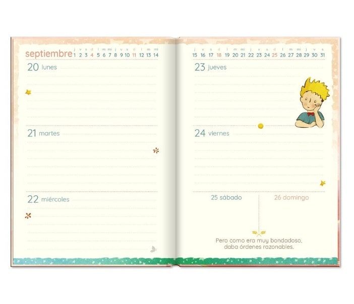 Agenda anual mini el Principito - Imagen 3