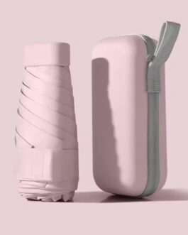 Mini paraguas cápsula rosa