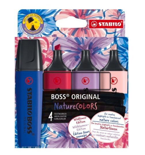 Marcadores Stabilo wildflowers pack 4