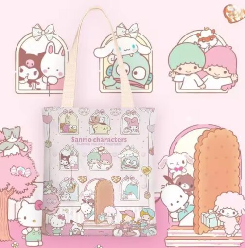 Bolso totebag edificio vecinos Sanrio