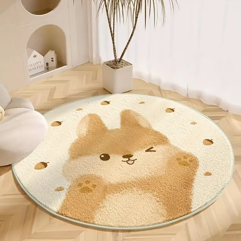 Alfombra redonda animales kawaii - Imagen 3