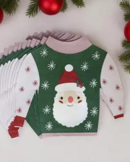 Servilletas navideñas jersey Papa Noel