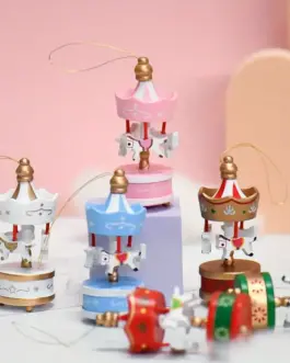 Adorno carrusel rosa