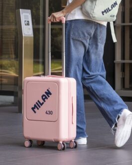 Maleta cabina rígida 55 cm, MILAN 430 since 1918, rosa