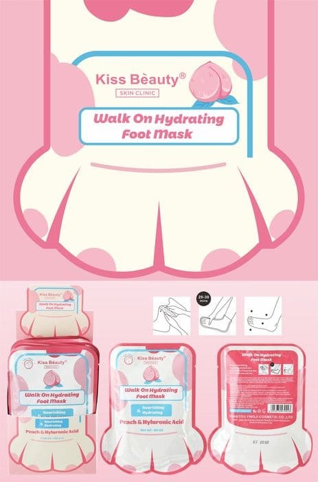 Mascarilla para pies huella de animal