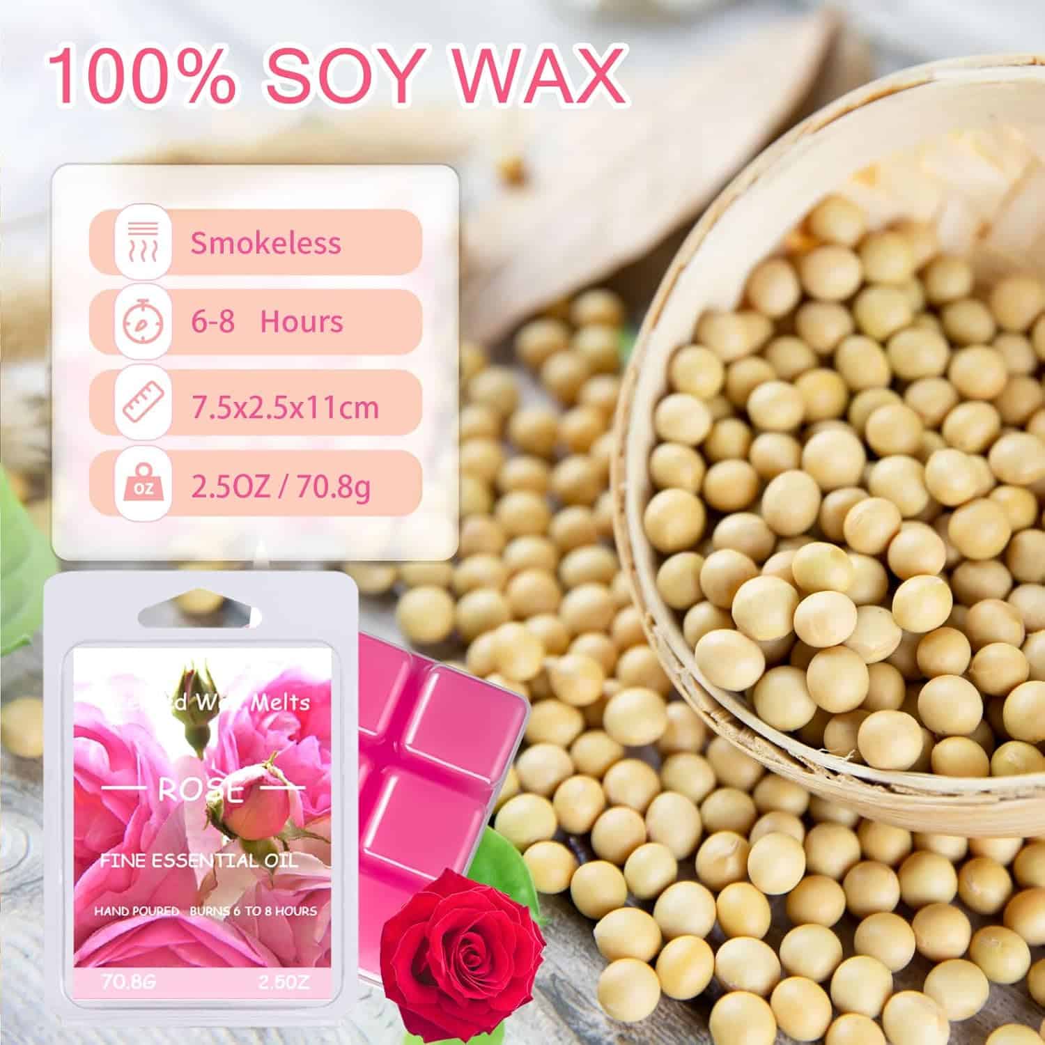 Caja con 8 paquetes de ceras aromáticas diferentes - Imagen 6