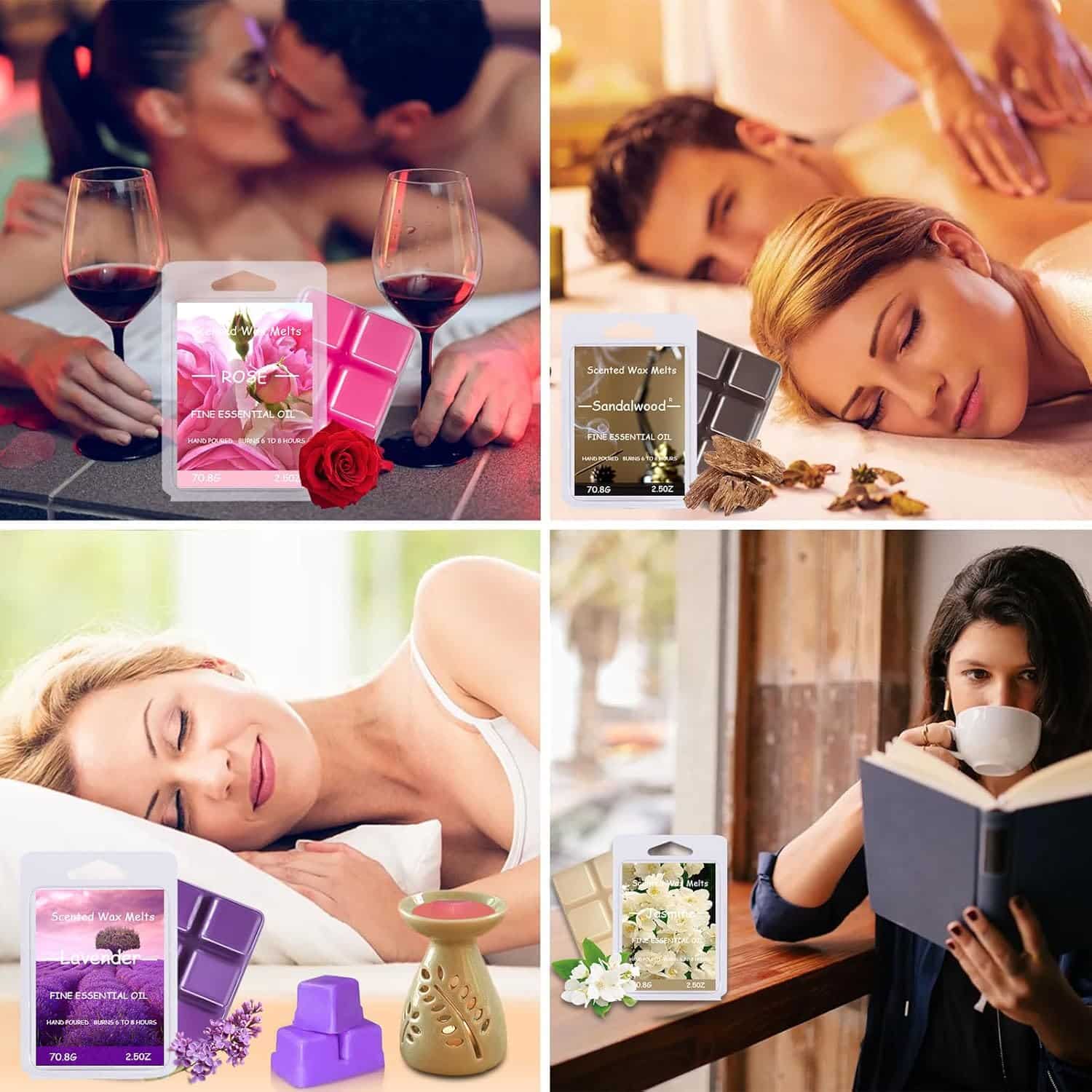 Caja con 8 paquetes de ceras aromáticas diferentes - Imagen 5