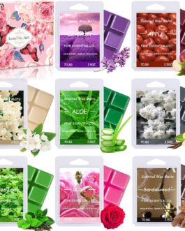 Caja con 8 paquetes de ceras aromáticas diferentes