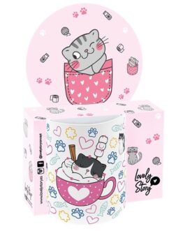 Taza gato lovely story