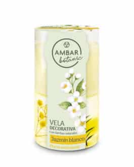 Vela cera y gelatina jazmíz blanco