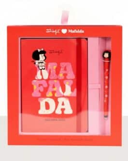 Pack agenda y bolígrafo Mafalda Mr wonderful