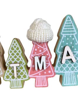 Letrero Christmas con gorrito