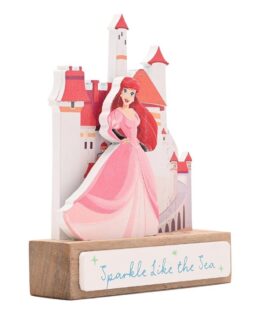 Adorno madera Ariel con castillo