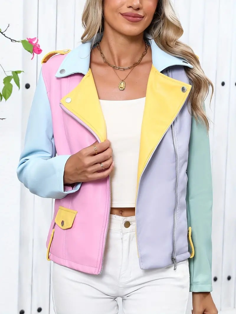 Biker polipiel pasteles - Imagen 3