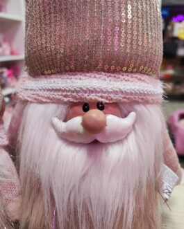 Gnomos navideños rosas tope de puerta