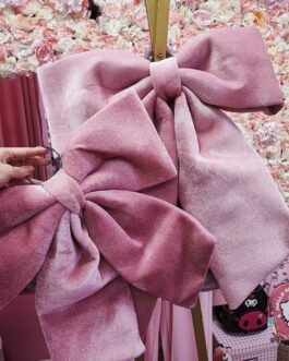 Lazo decorativo terciopelo rosa