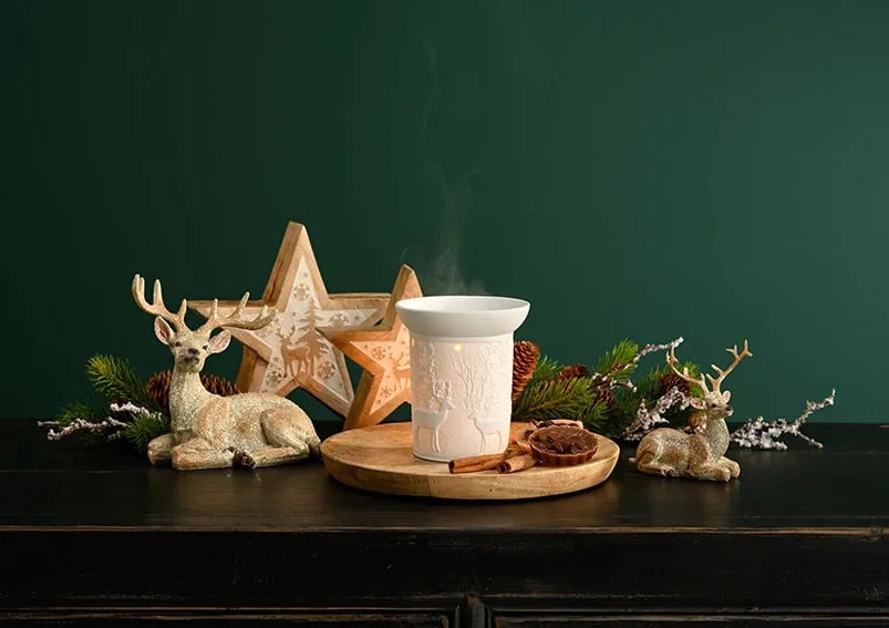 Estrella madera con diseño navideño - Imagen 2