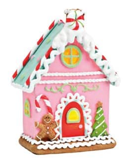 Casita jengibre Led colorida