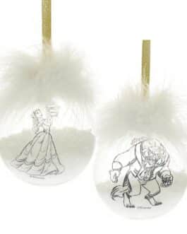 Pack bolas de navidad Bella y Bestia