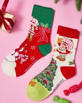 Calcetines navideños Tarta de Fresa