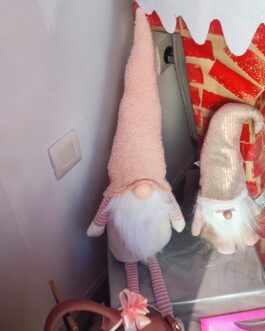 Gnomo decorativo sentado rayas