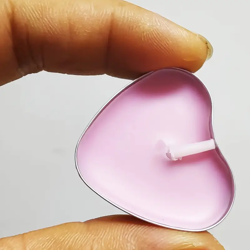 Vela pequeña forma corazón