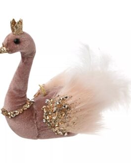 Cisne rosa con corona
